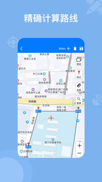 奥维地图app怎么显示路段总距离