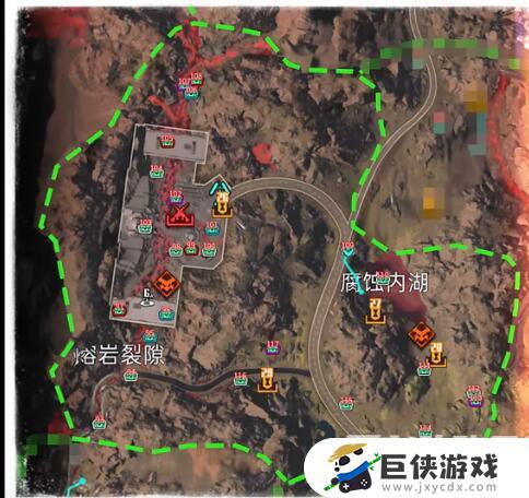 《星球重启》熔岩裂隙全宝箱位置图解