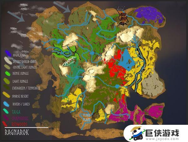 方舟生存进化中心岛地图名字是什么 方舟生存进化中心岛地图名字大全