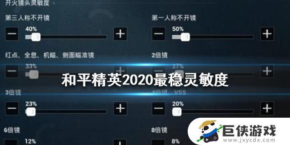 和平精英2020最稳灵敏度怎么调