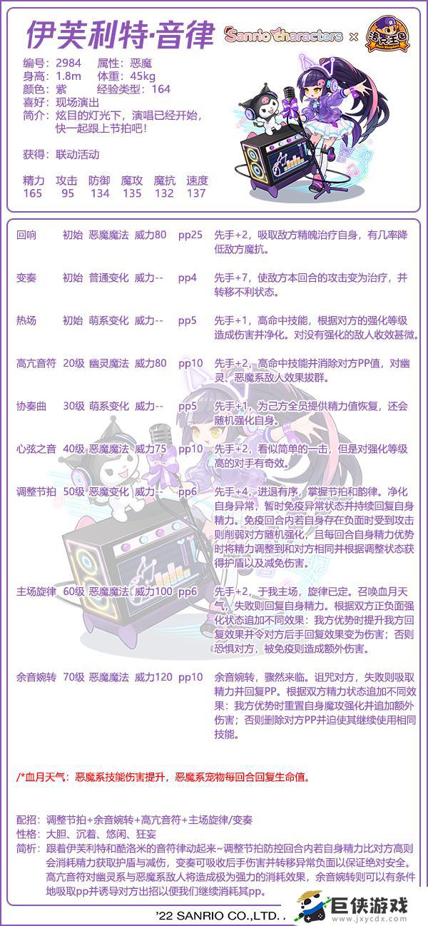 洛克王国伊芙利特音律努力值加点攻略