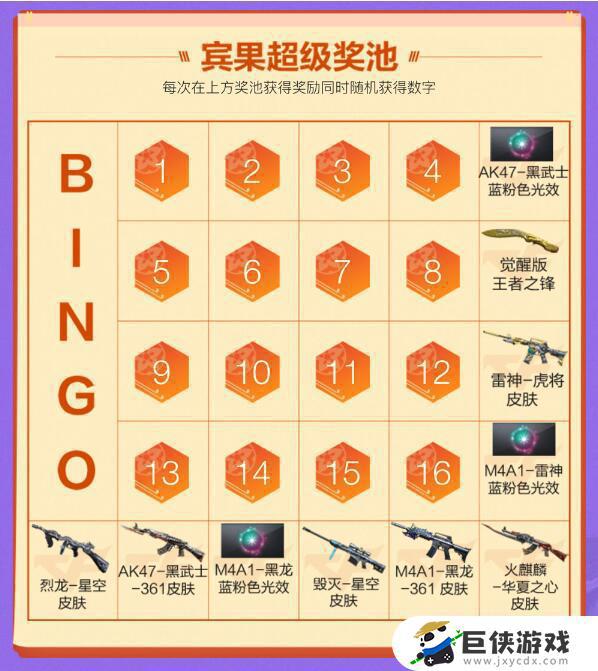 CF11月幸运bingo活动攻略分享