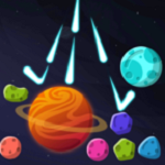 重力球击破小行星手机游戏